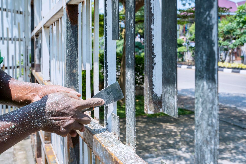 Fence Cleaning removing grime and stains in Kendall, FL